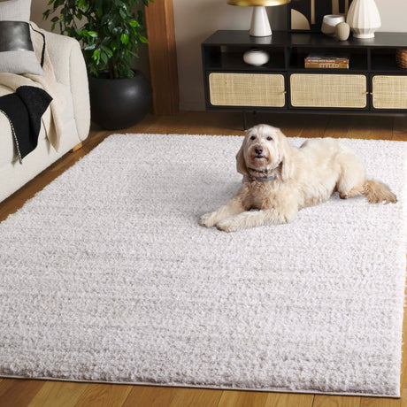 Safavieh Rumi Shag Rms110F Light Grey/Ivory Rug.