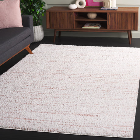 Safavieh Rumi Shag Rms110U Pink/Ivory Rug.