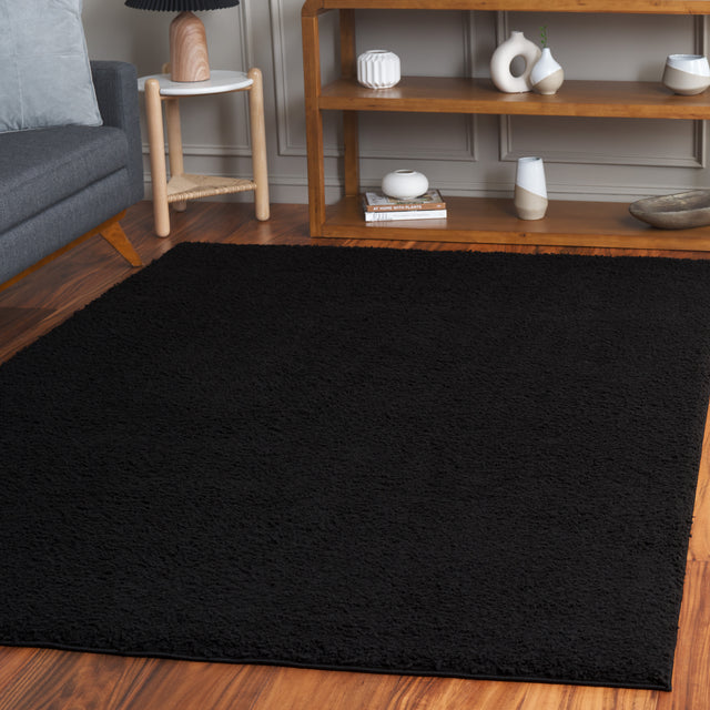 Safavieh Rumi Shag Rms120Z Black Rug.