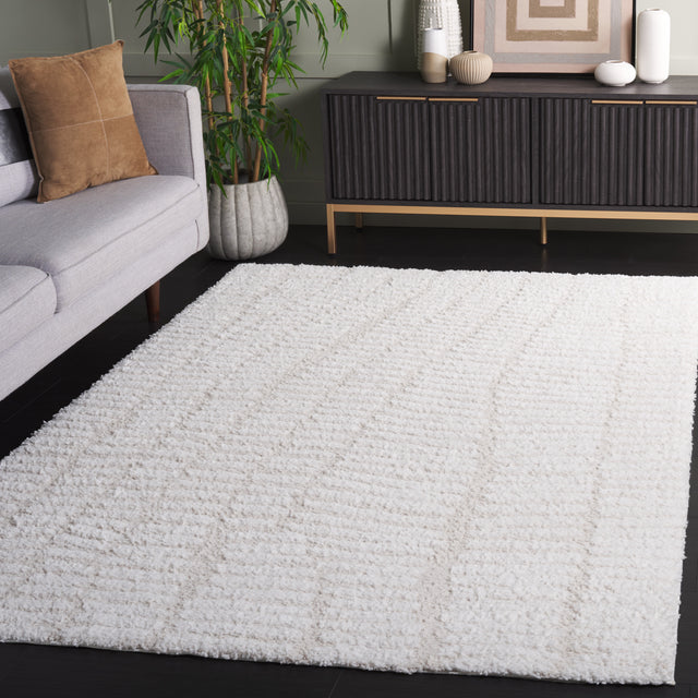 Safavieh Rumi Shag Rms130A Ivory/Light Beige Rug.