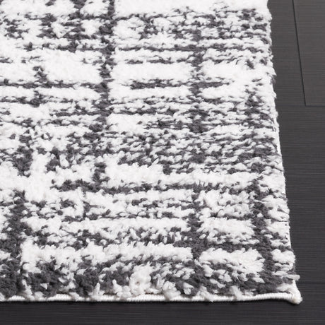 Safavieh Rumi Shag Rms132H Charcoal/Ivory Rug.