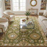 Amer Romania ROM-6 Olive Green area rug - lifestyle view
