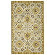 Amer Romania Classic Floral Hand-Hooked Gold Area Rug