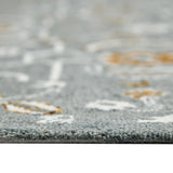 Amer Romania ROM-5 Orange / Gray area rug - profile view