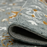 Amer Romania ROM-5 Orange / Gray area rug - rolled view