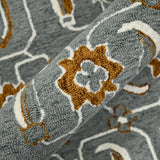 Amer Romania ROM-5 Orange / Gray area rug - color swatch view