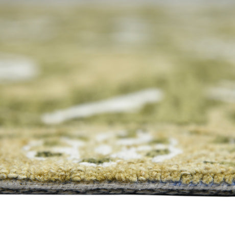 Amer Romania ROM-6 Olive Green area rug - profile view