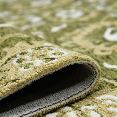 Amer Romania ROM-6 Olive Green area rug - rolled view