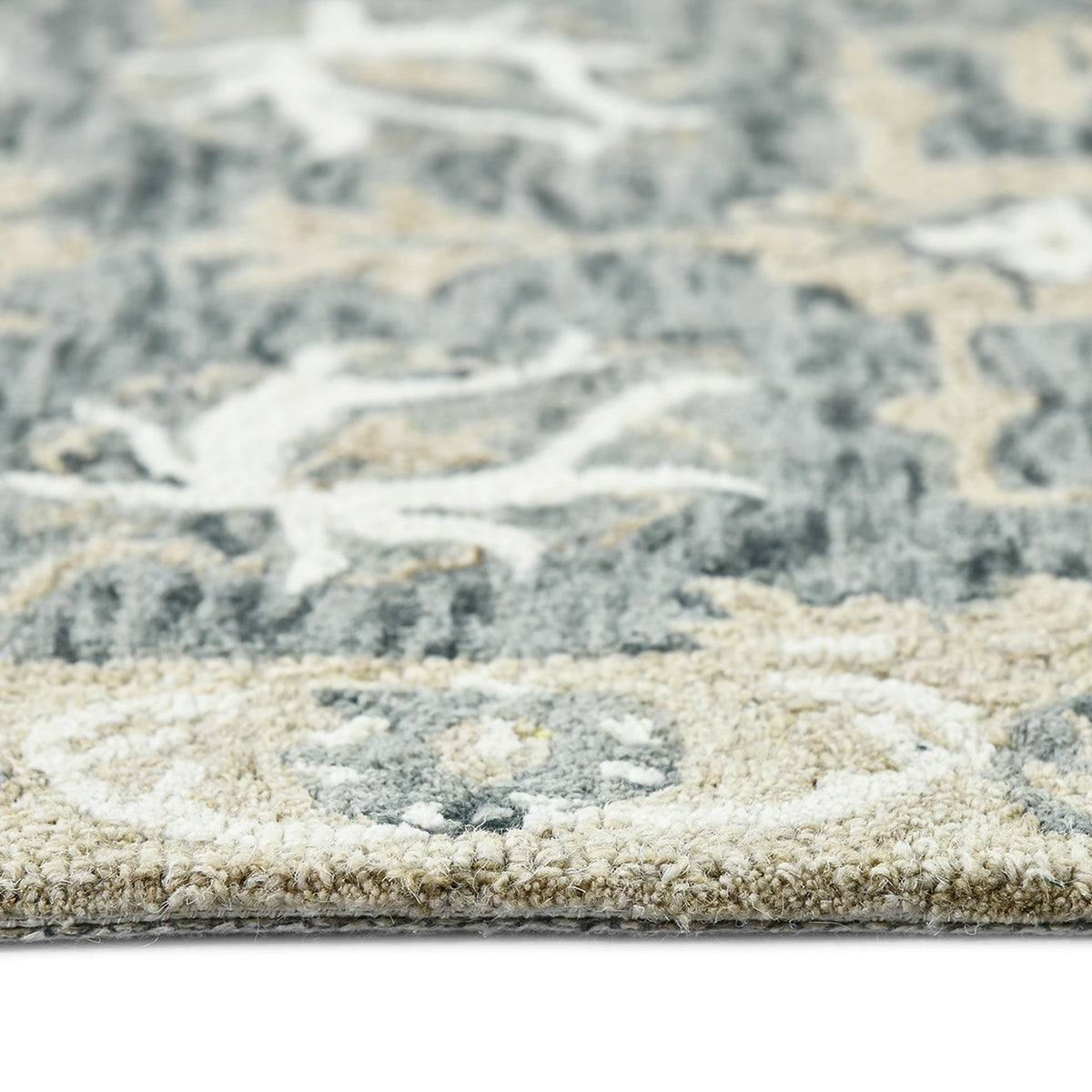 Amer Romania ROM-7 Gray area rug - profile view