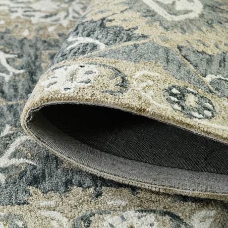 Amer Romania ROM-7 Gray area rug - rolled view