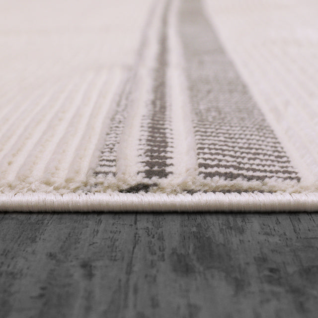 Dynamic Rugs Rori 9352 Power Loomed Modern Ivory/Charcoal Rug
