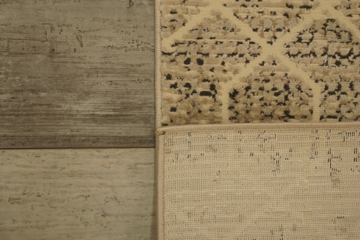 Dynamic Rugs Rori 9354 Power Loomed Modern Ivory/Charcoal Rug
