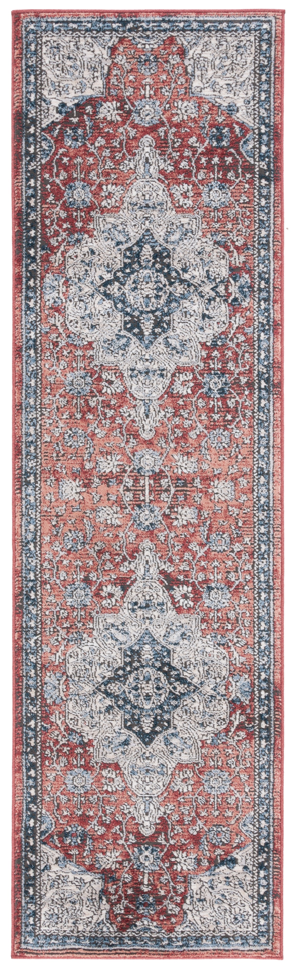 Safavieh Rosewood Row104A Ivory/Red Rug.