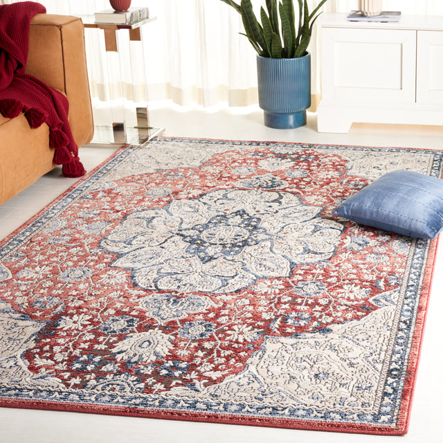 Safavieh Rosewood Row104A Ivory/Red Rug.