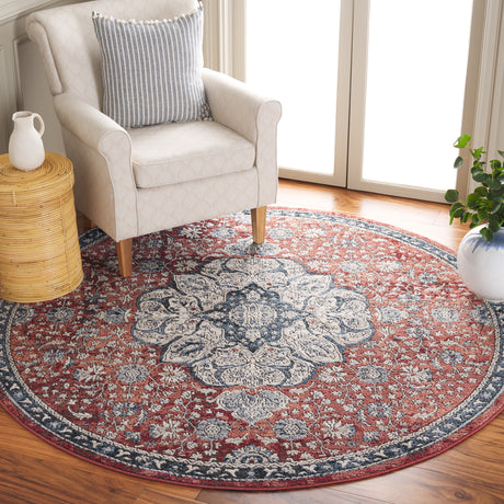 Safavieh Rosewood Row104A Ivory/Red Rug.