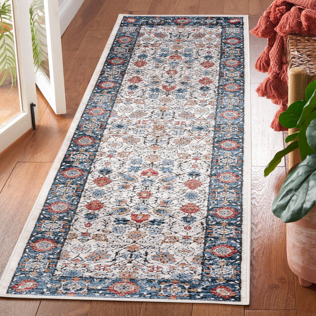 Safavieh Rosewood Row106A Ivory/Blue Rug.
