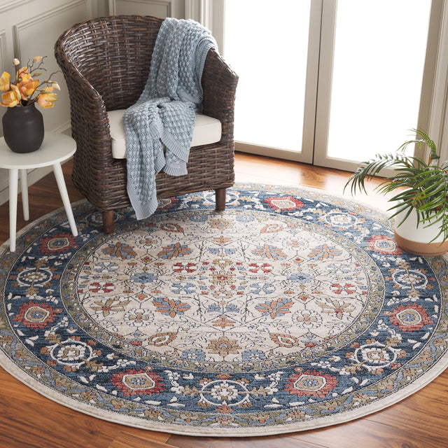 Safavieh Rosewood Row106A Ivory/Blue Rug.