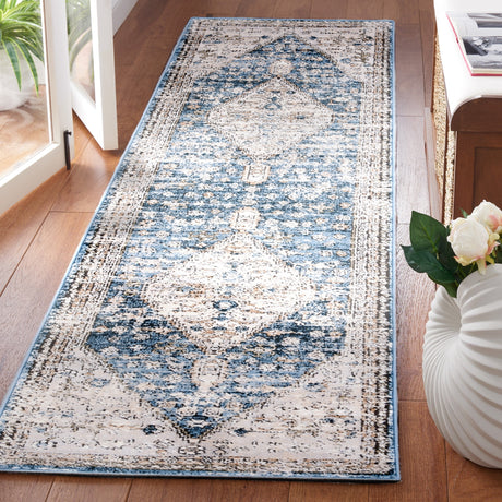 Safavieh Rosewood Row108A Ivory/Blue Rug.