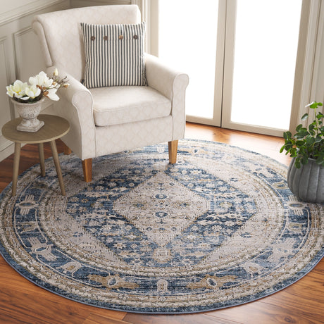 Safavieh Rosewood Row108A Ivory/Blue Rug.