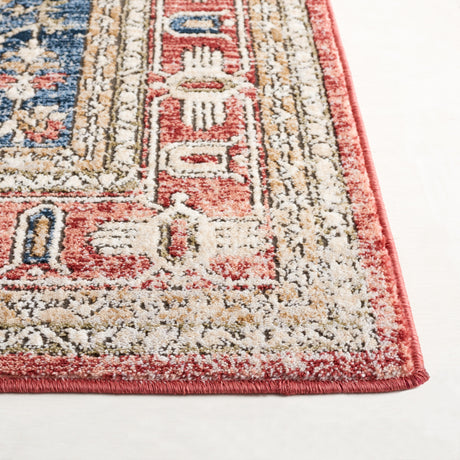 Safavieh Rosewood Row108J Blue/Red Rug.