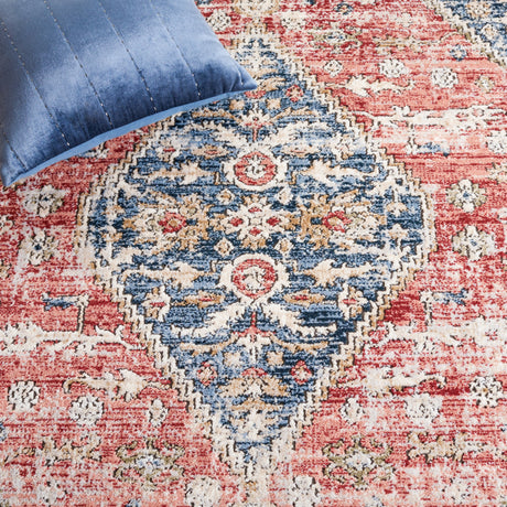 Safavieh Rosewood Row108J Blue/Red Rug.