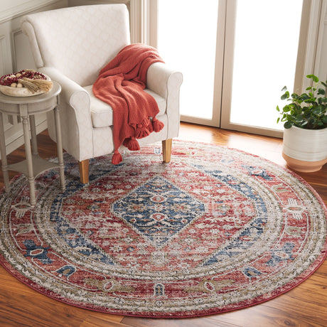 Safavieh Rosewood Row108J Blue/Red Rug.