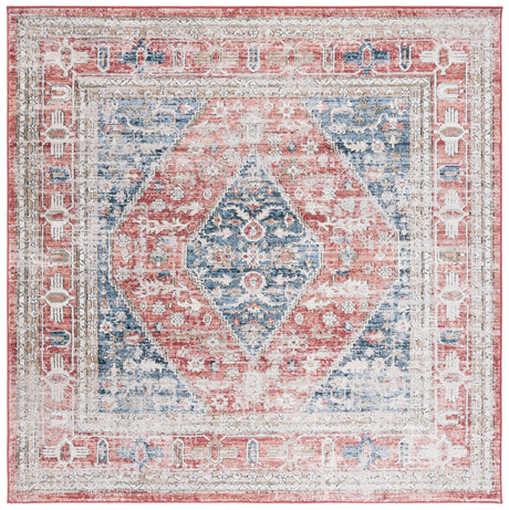 Safavieh Rosewood Row108J Blue/Red Rug.