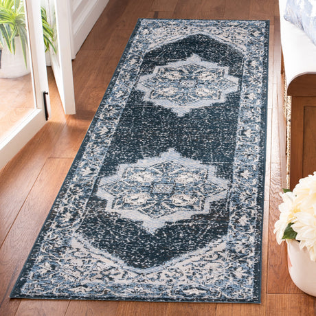 Safavieh Rosewood Row110B Ivory/Blue Rug.