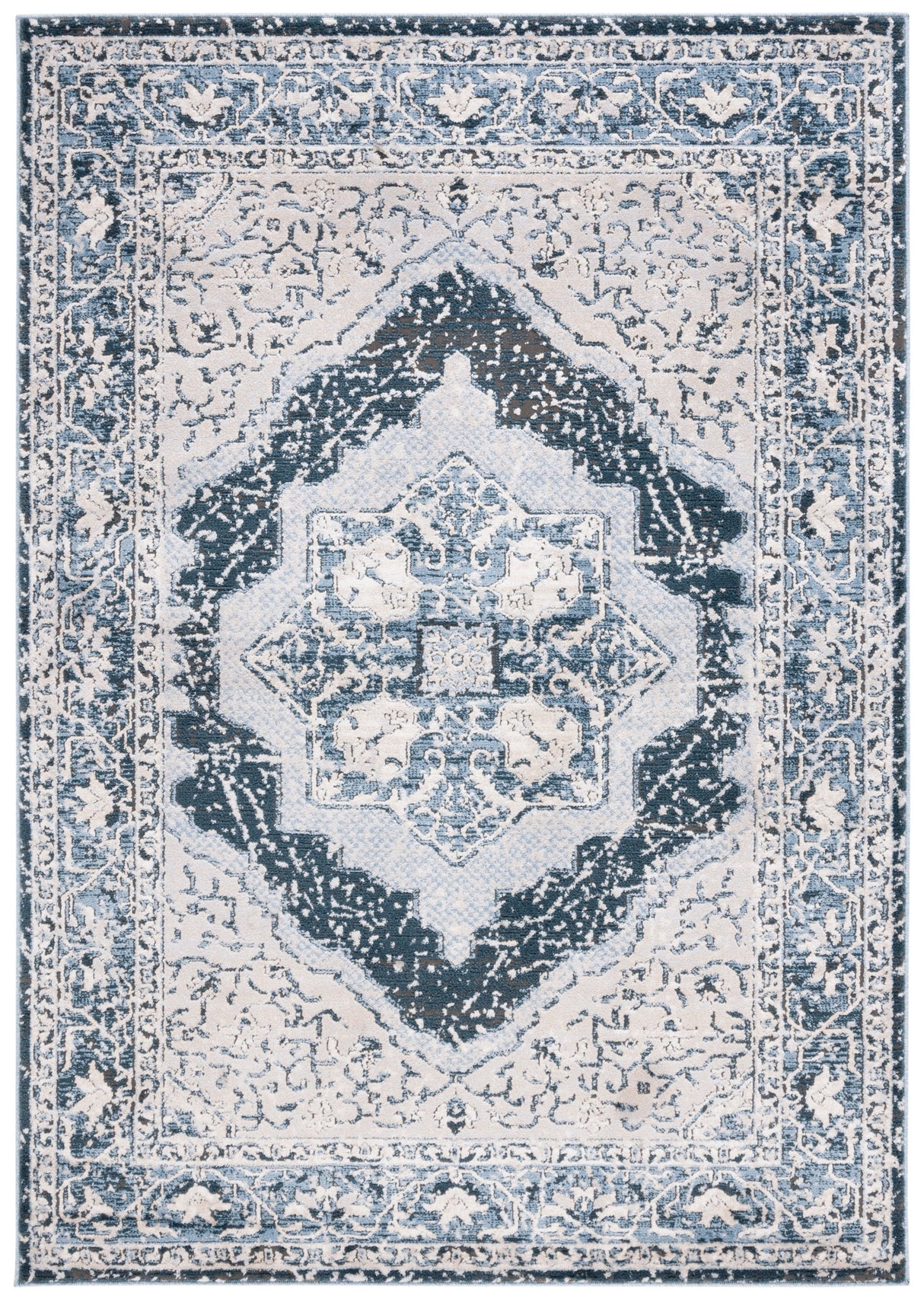 Safavieh Rosewood Row110B Ivory/Blue Rug.