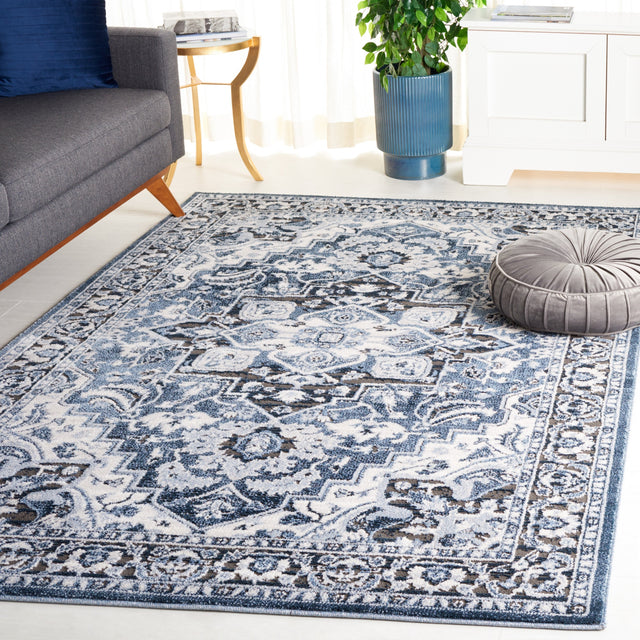 Safavieh Rosewood Row112A Ivory/Blue Rug.
