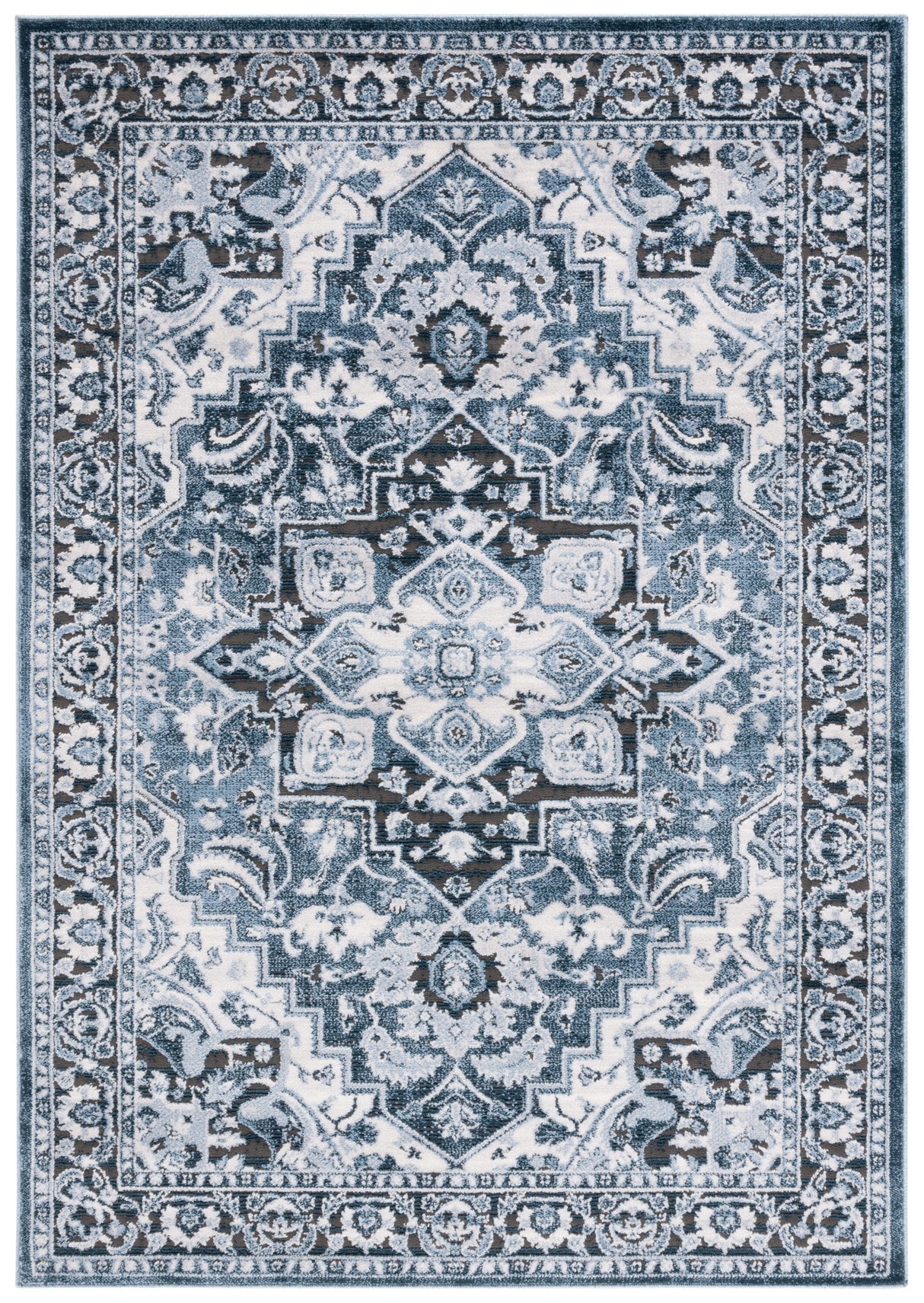 Safavieh Rosewood Row112A Ivory/Blue Rug.