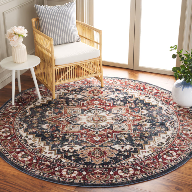 Safavieh Rosewood Row112B Ivory/Red Rug.