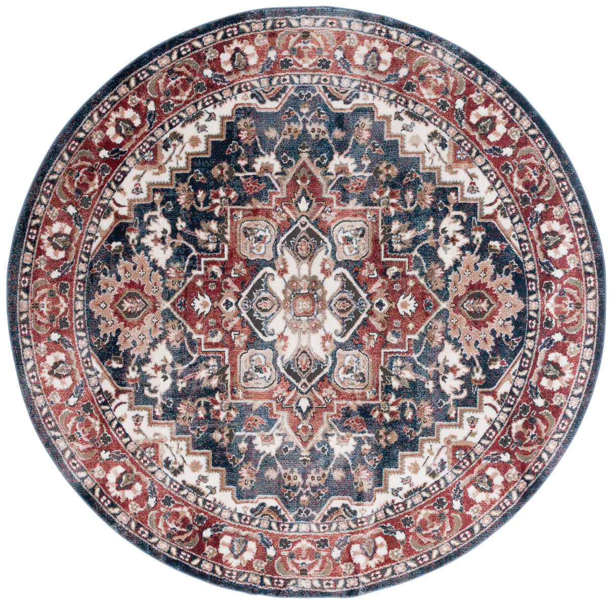Safavieh Rosewood Row112B Ivory/Red Rug.