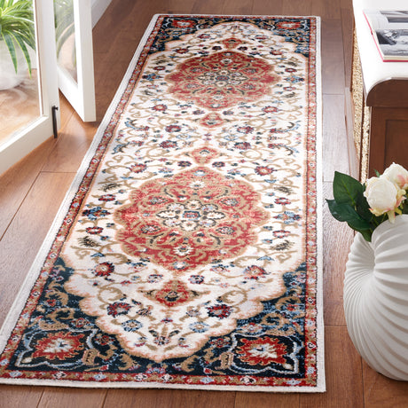 Safavieh Rosewood Row114A Ivory/Red Rug.