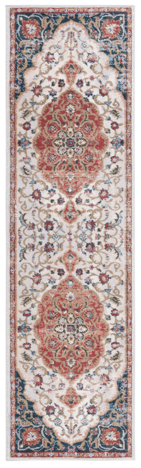 Safavieh Rosewood Row114A Ivory/Red Rug.