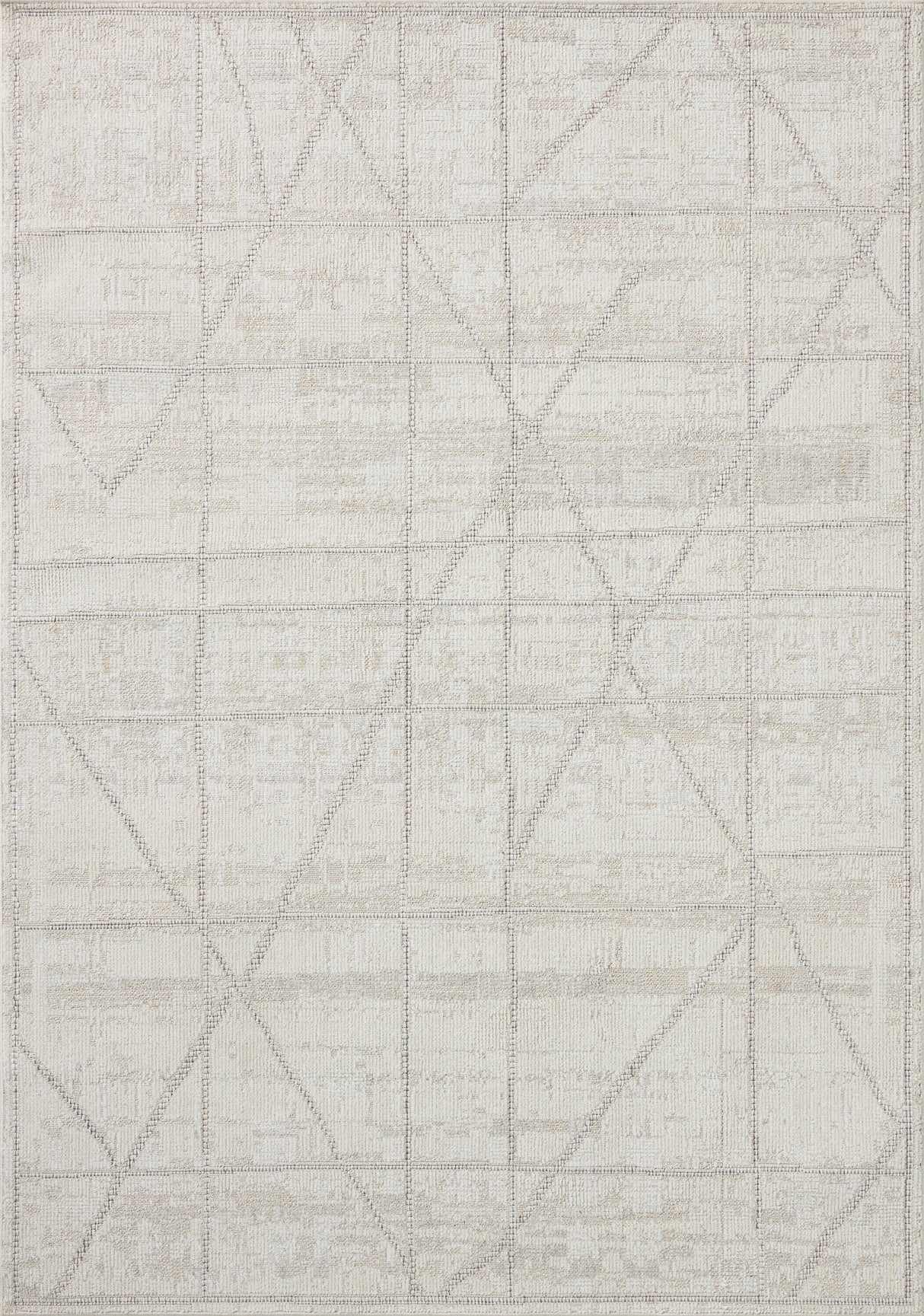 Loloi Roxie ROX-01 Contemporary Power Loomed Ivory, Graphite Rug