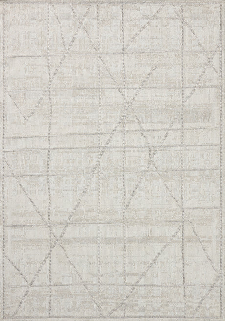 Loloi Roxie ROX-01 Contemporary Power Loomed Ivory, Graphite Rug