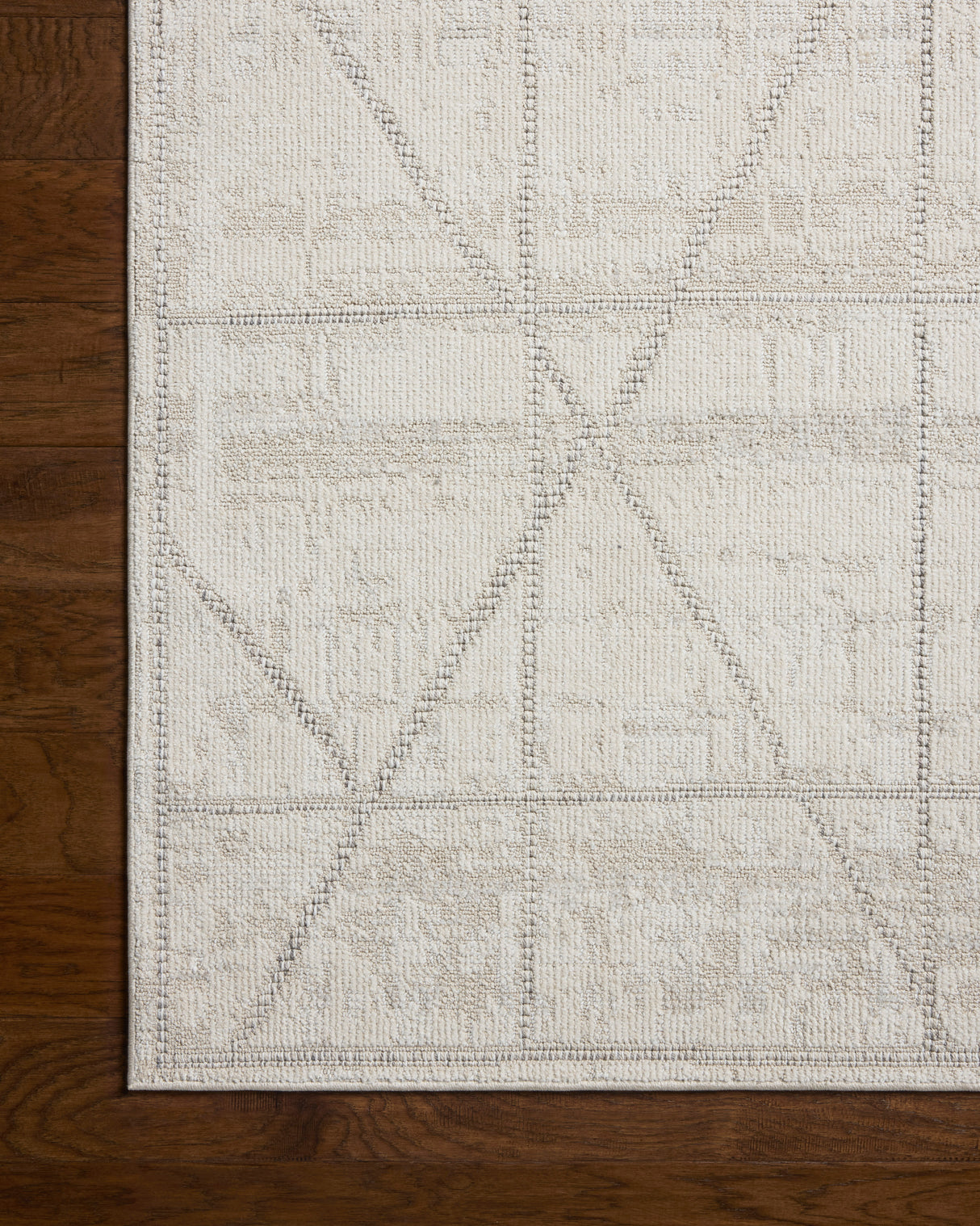 Loloi Roxie ROX-01 Contemporary Power Loomed Ivory, Graphite Rug
