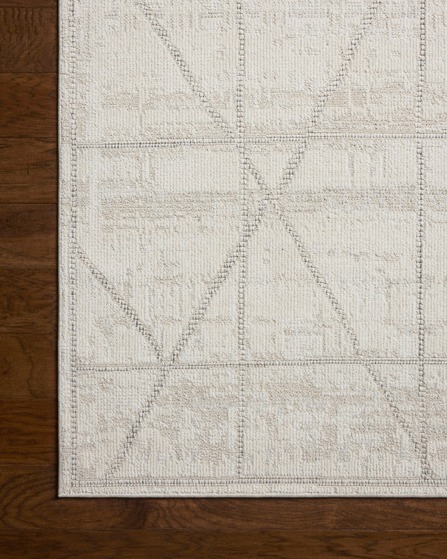 Loloi Roxie ROX-01 Contemporary Power Loomed Ivory, Graphite Rug