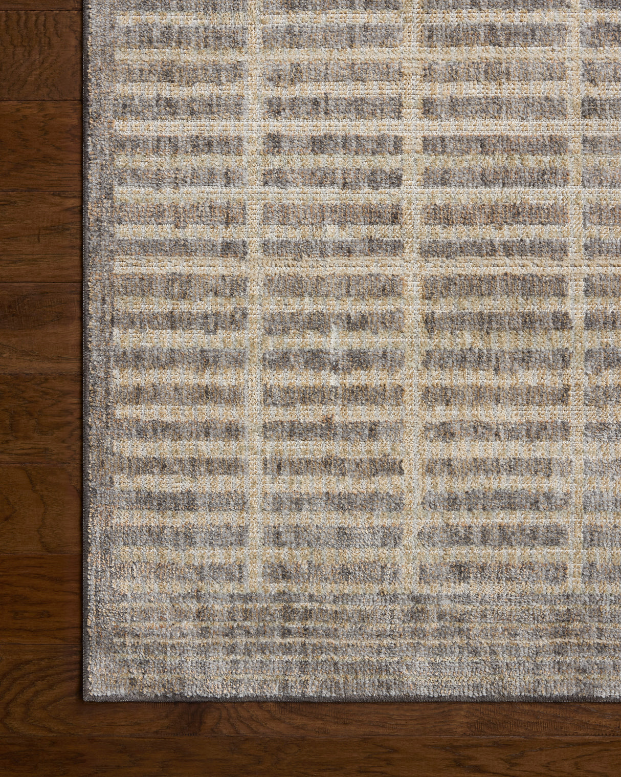 Loloi Roxie ROX-02 Contemporary Power Loomed Smoke, Natural Rug