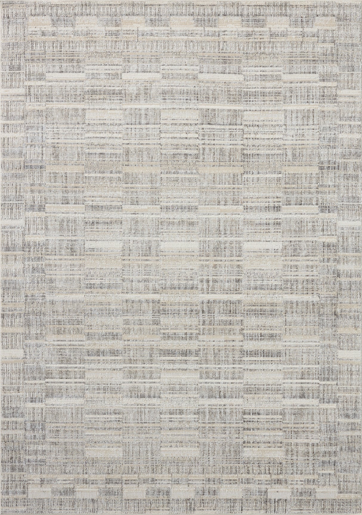Loloi Roxie ROX-03 Contemporary Power Loomed Granite, Oatmeal Rug