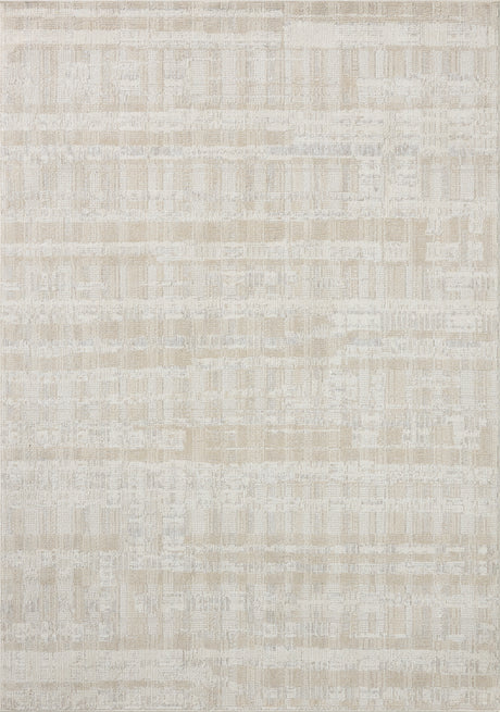 Loloi Roxie ROX-05 Contemporary Power Loomed Ivory, Natural Rug