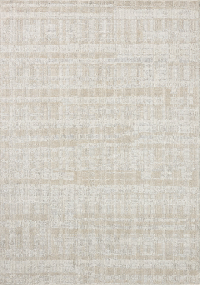 Loloi Roxie ROX-05 Contemporary Power Loomed Ivory, Natural Rug