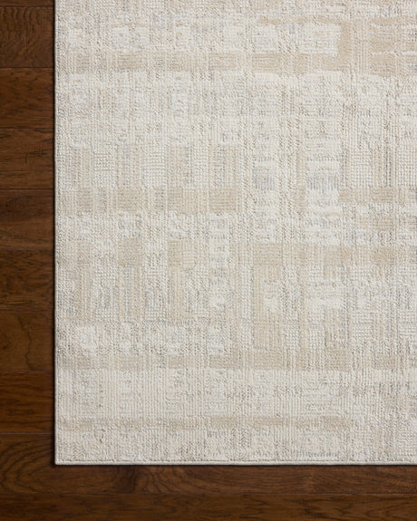 Loloi Roxie ROX-05 Contemporary Power Loomed Ivory, Natural Rug