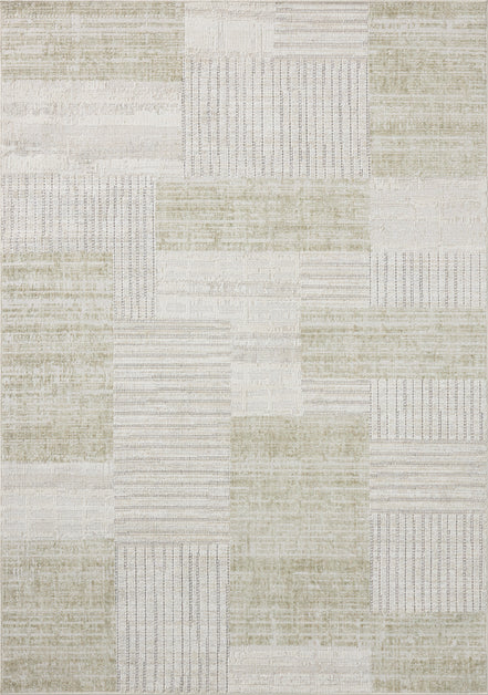 Loloi Roxie ROX-06 Contemporary Power Loomed Linen, Sage Rug