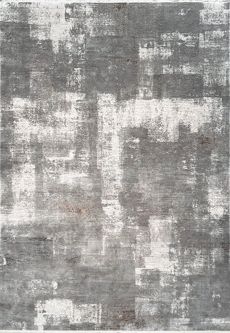 Dynamic Rugs Ruby 2190 Power Loomed Modern Grey/Ivory/Brown Rug