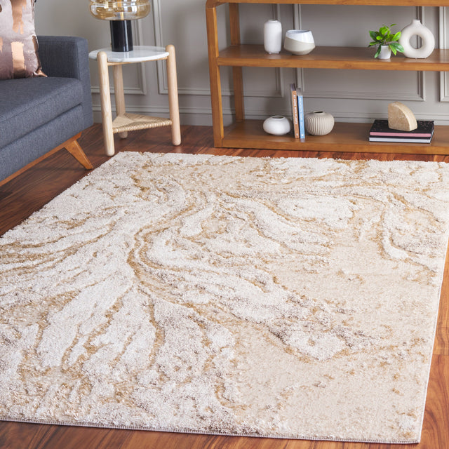 Safavieh Ravine Shag Rve352B Beige/Ivory Rug.