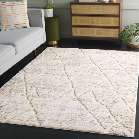 Safavieh Ravine Shag Rve354B Beige/Ivory Rug.