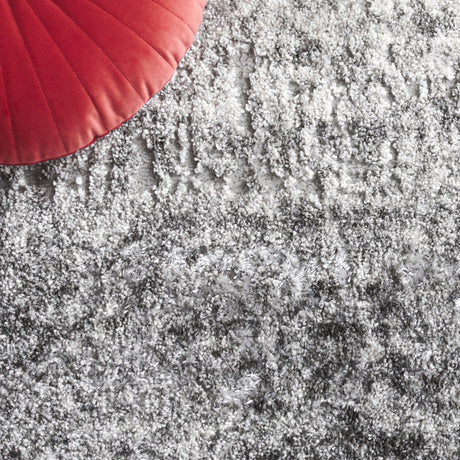 Safavieh Ravine Shag Rve358F Grey/Dark Grey Rug.