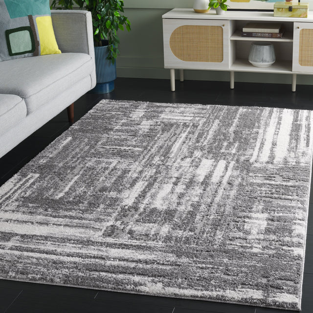 Safavieh Ravine Shag Rve360F Dark Grey/Ivory Rug.